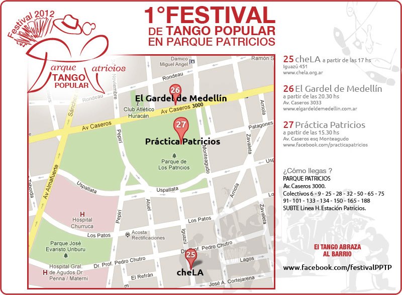 Tango: festival popular em Patrícios